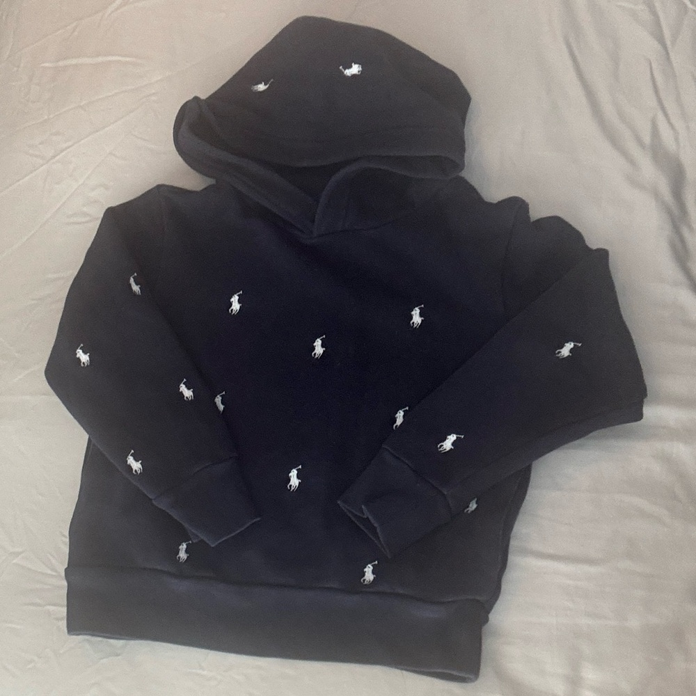 Boys Ralph Lauren Hoodie. Gently worn. Size 6. Blue.